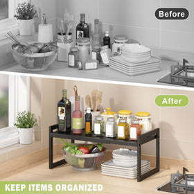 DolaliKE kitchen storage bottles cans ensures sturdy shelves for heavy items.