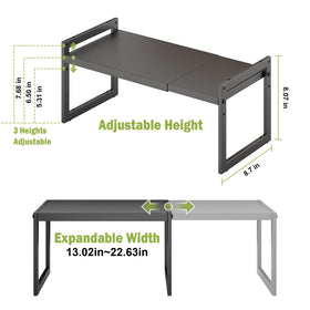 DOLALIKE metal construction highlights sturdy shelves for heavy pots and cans