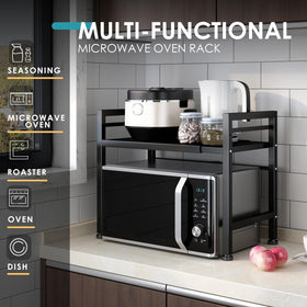 DOLALIKE three tier rack maximizes counter space and organizes utensils