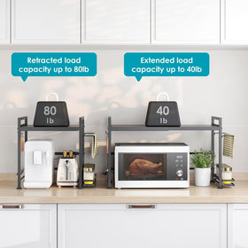 Dolalike non-slip feet keep the rack stable on countertops.