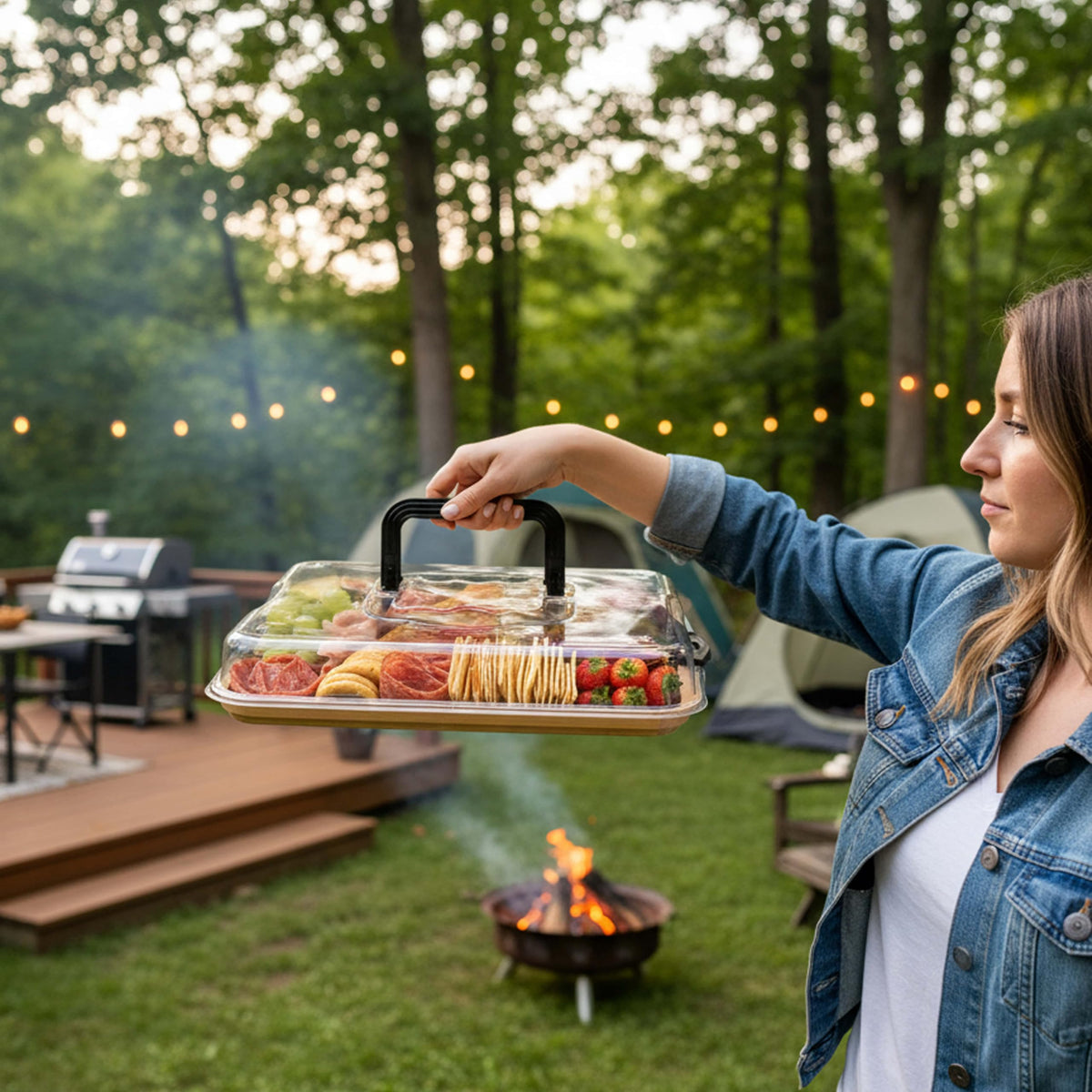 Goes from everyday use to a gift-ready display with style.