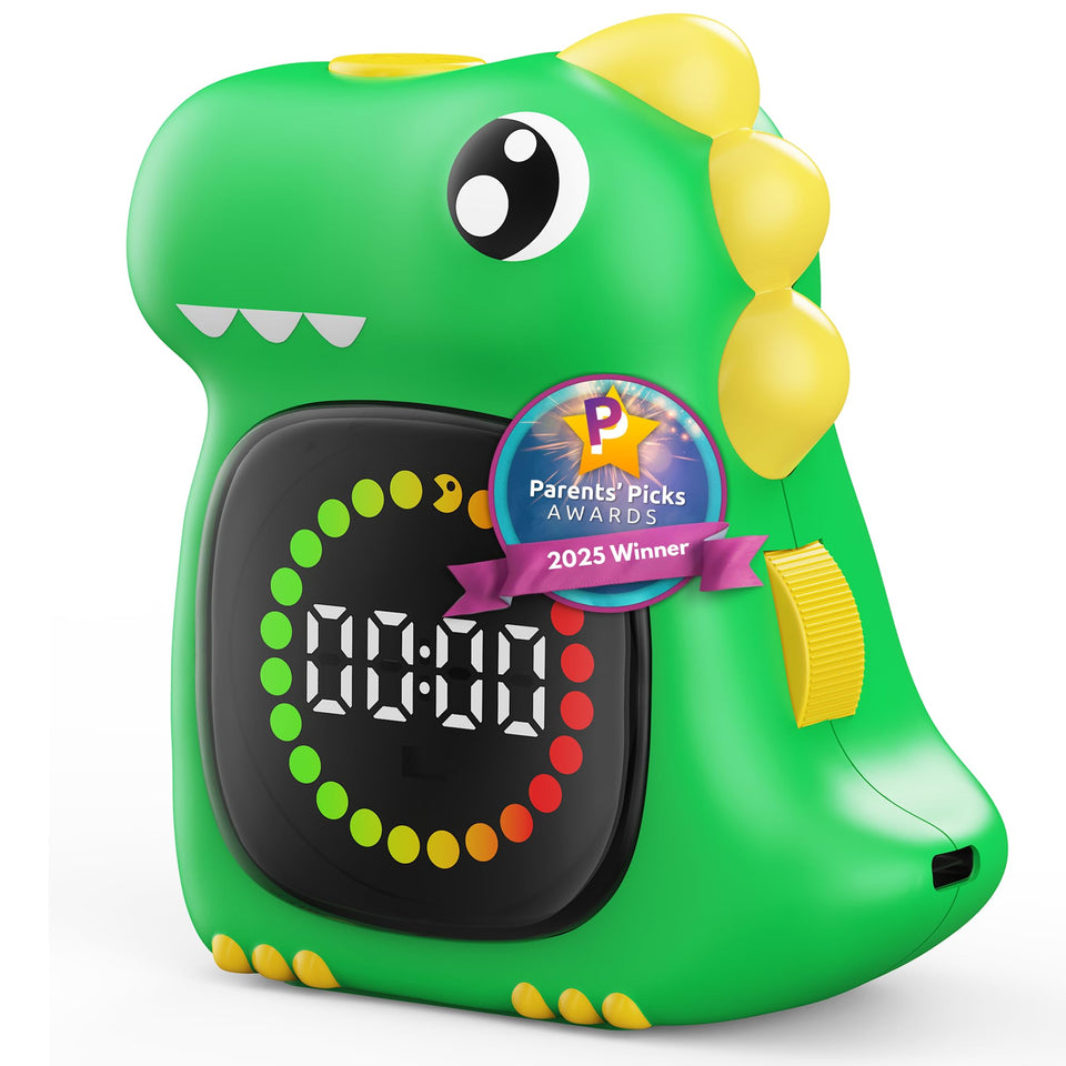 Doli Yearning visual timer with backlight for easy reading in dim rooms.