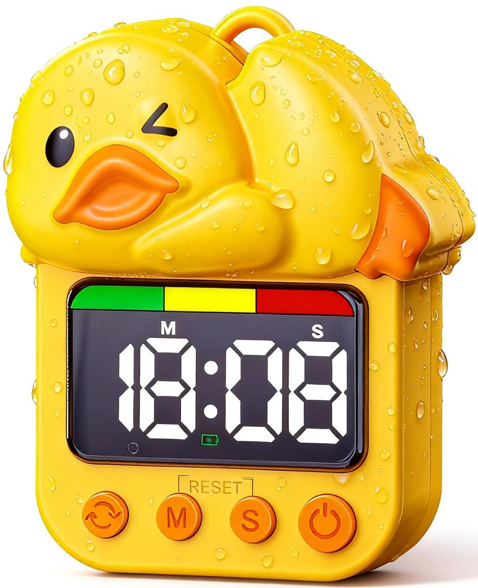 Dolidream duck-face shower timer enhances bath time for kids.