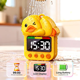 Dolidream wall-suction mount timer sticks securely on bathroom surfaces.