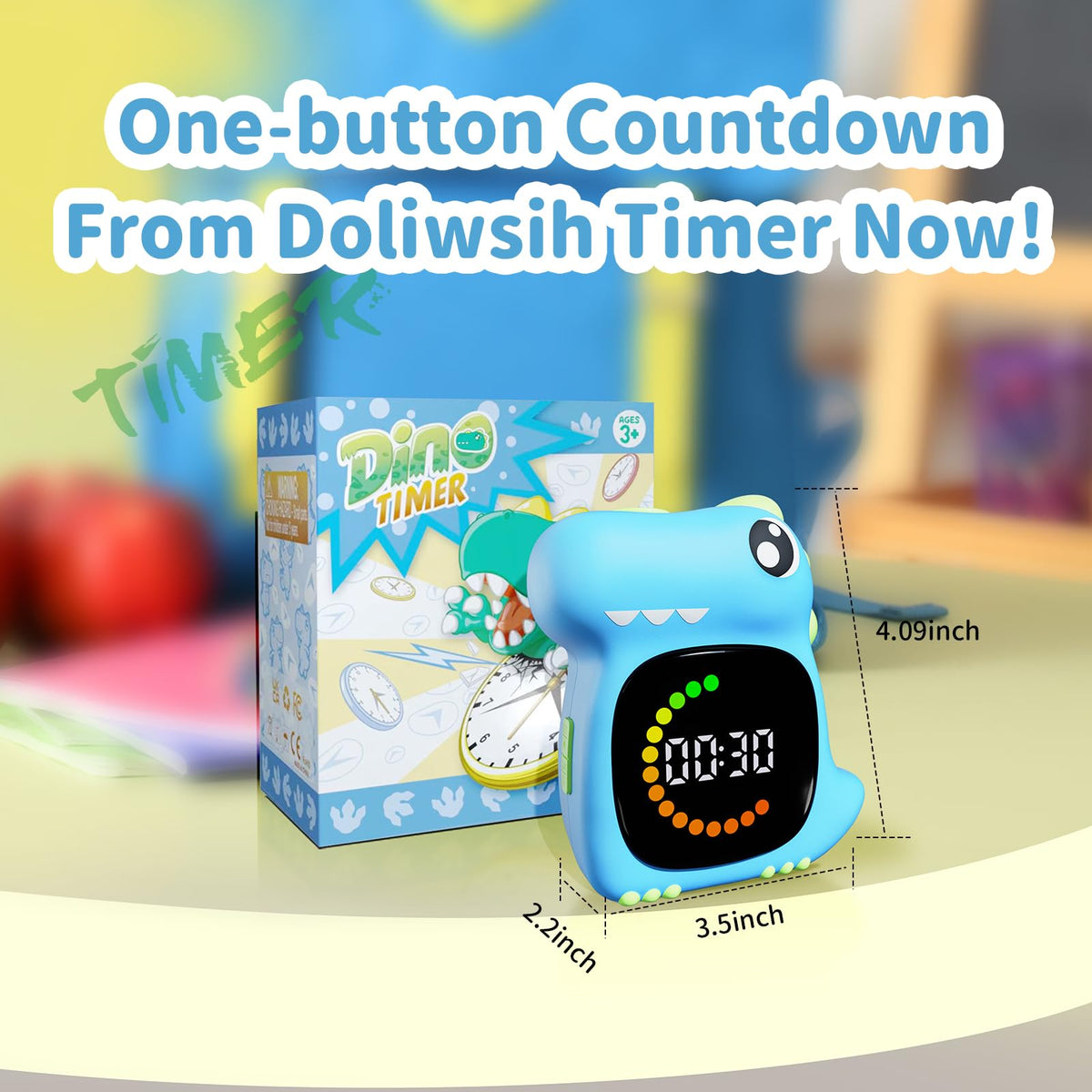 DoliWish visual timer portable for classrooms, home, and travel.