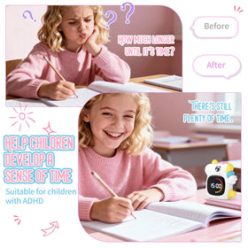 DoliWish unicorn timer volume control for quiet study or busy spaces.