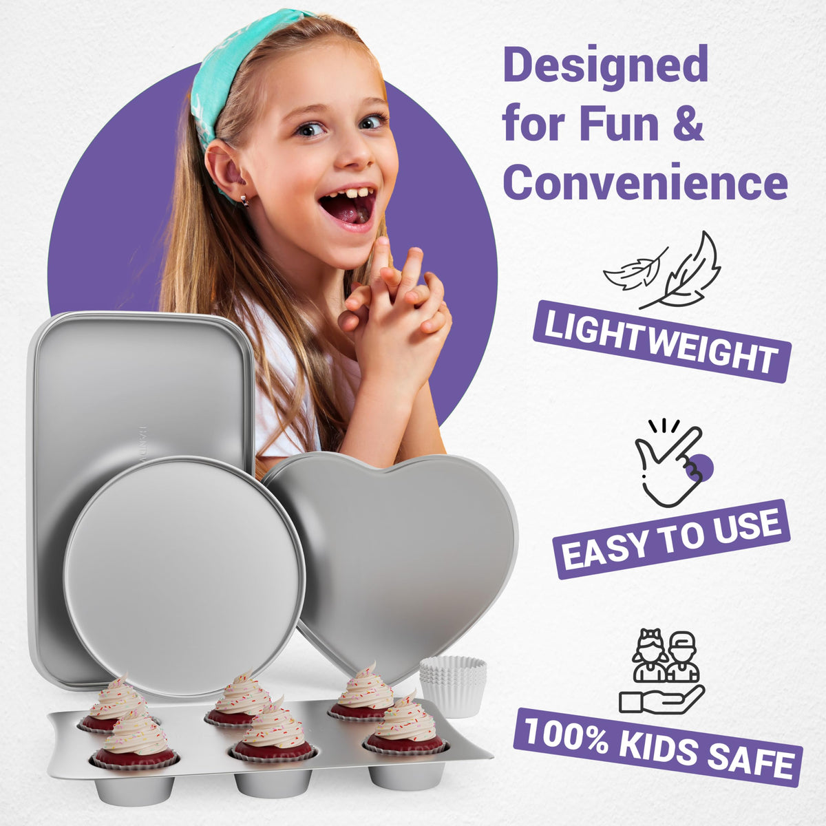 Doll Buddies award-winning baking set inspires safe, creative cooking play.