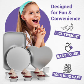Doll Buddies award-winning baking set inspires safe, creative cooking play.