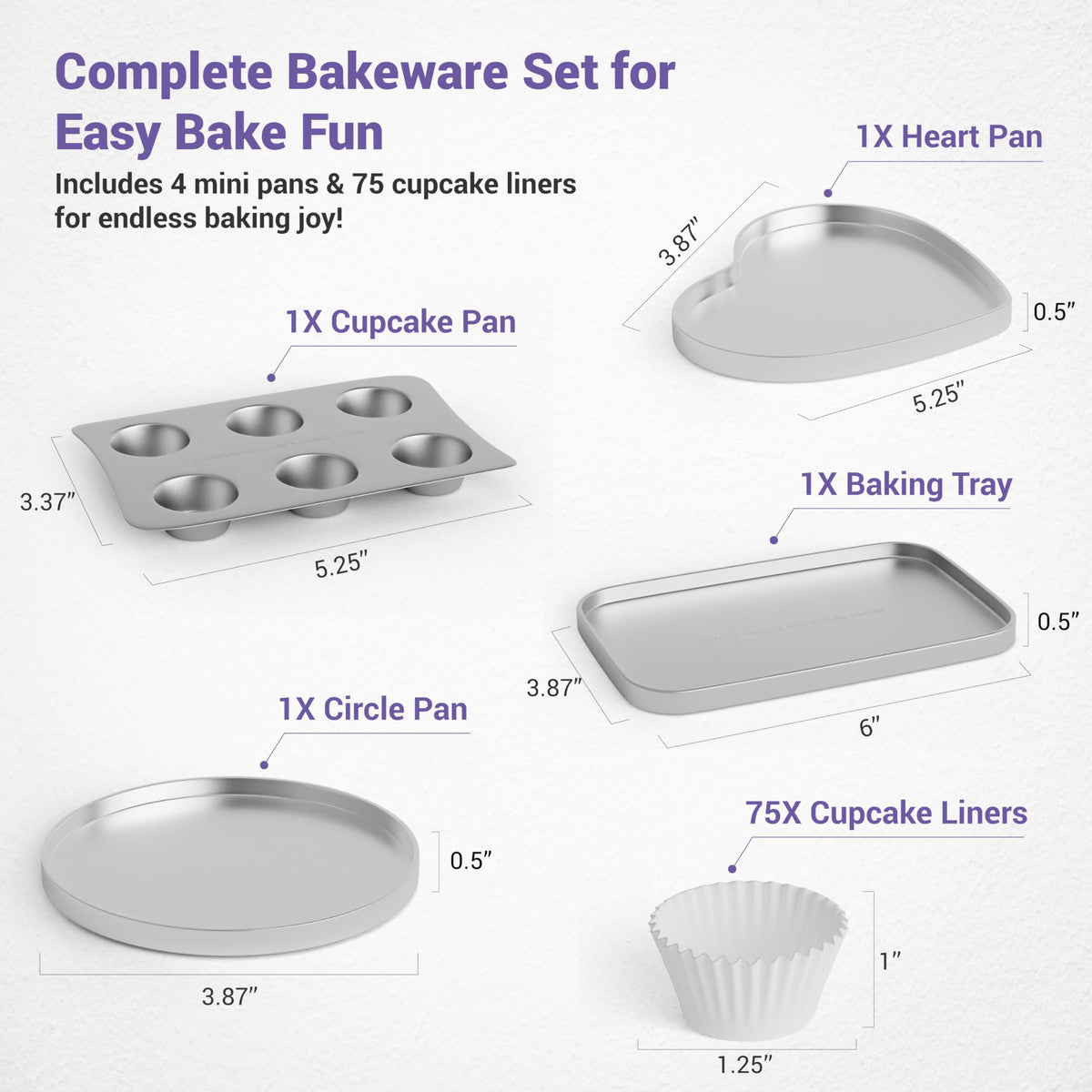 Doll Buddies circle pan is perfect for small, round cake treats in play.