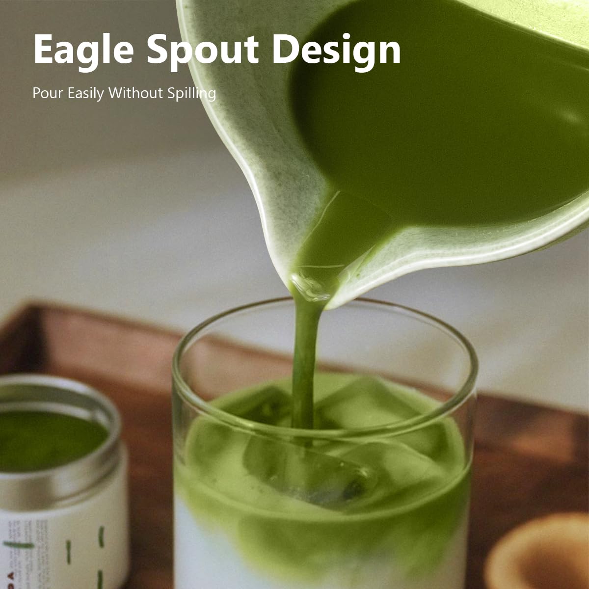 Domaci bamboo matcha whisk for quick, even blending