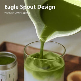 Domaci bamboo matcha whisk for quick, even blending
