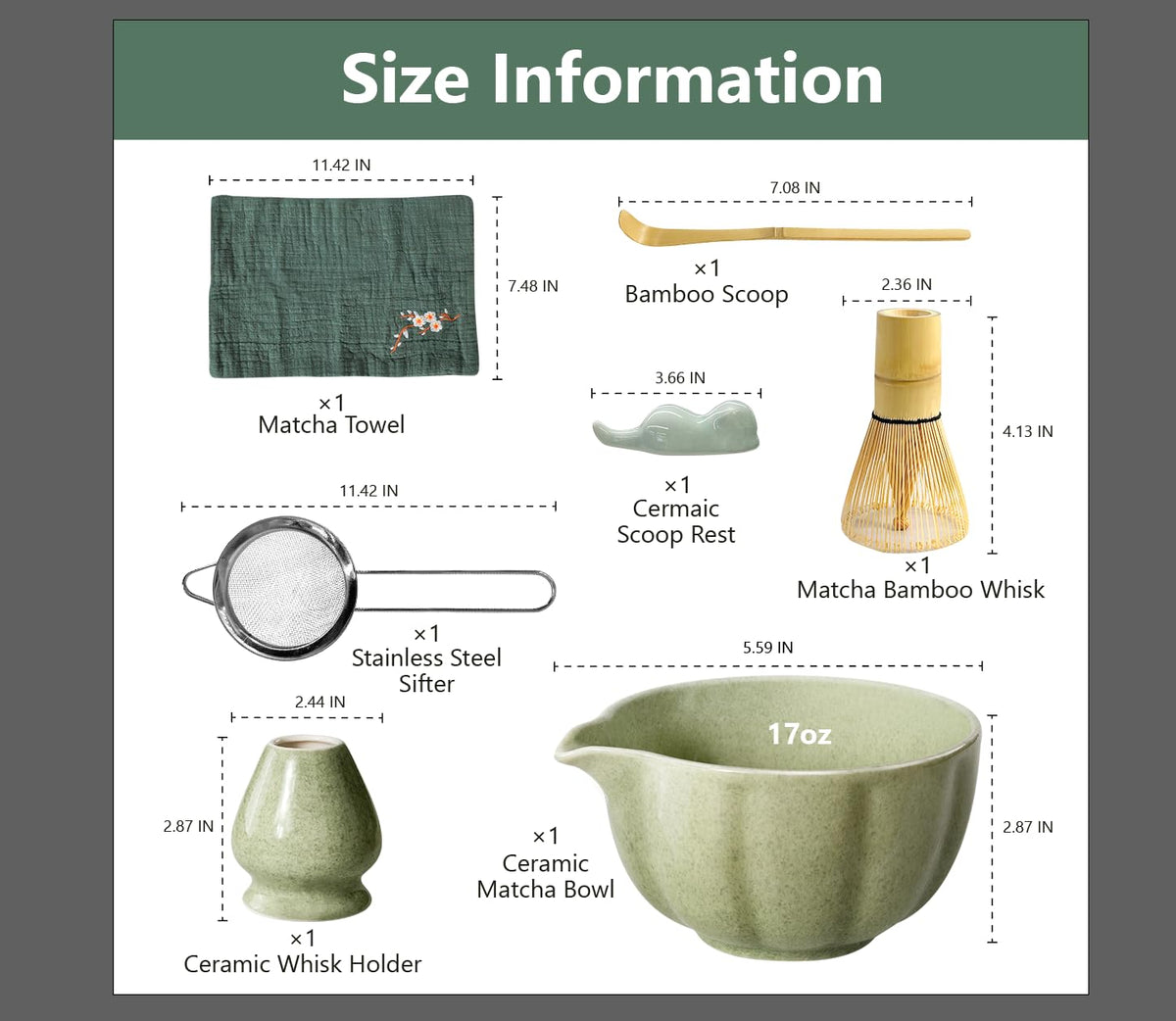 Domaci ceramic matcha bowl (500 ml) with pour spout for clean pours