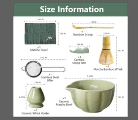Domaci ceramic matcha bowl (500 ml) with pour spout for clean pours