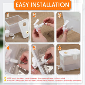 Domensi faucet valve and filter accessories simplify fruit and ice additions