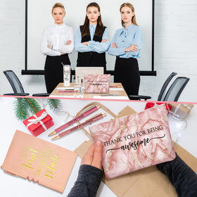 Domensi inspirational notepad and pens help organized notes anywhere.