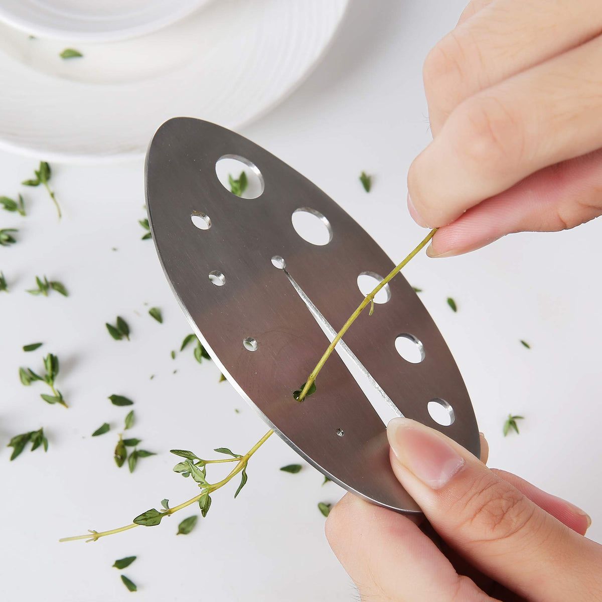 DOMG chard leaf stripper tool makes meal prep faster.