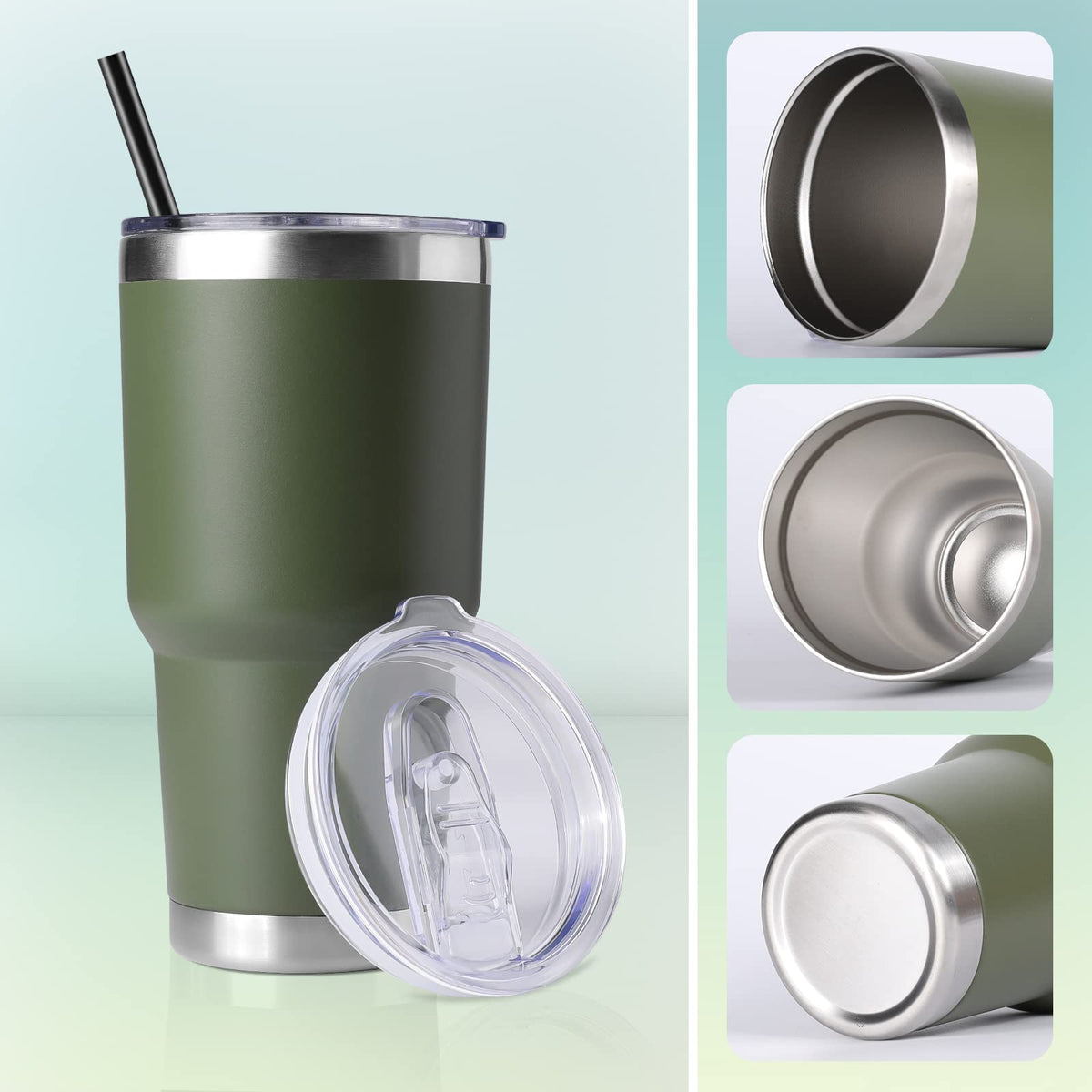 DOMICARE 30 oz tumbler dishwasher-safe for easy maintenance