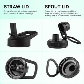 DOMICARE straw lid bottle provides hygienic sipping for active days