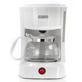 Dominion 4-Cup coffeemaker front view highlighting compact design for small spaces