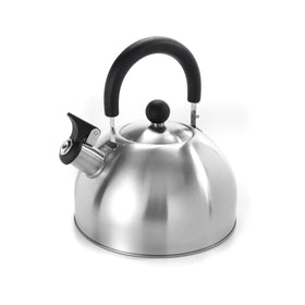Dominion tea kettle pours smoothly for fast, hot water on the stove.