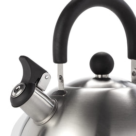 Dominion tea kettle whistle signals boil for tea time readiness.