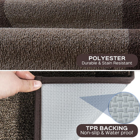 Domustex absorbent entrance runner protects floors from spills and moisture.