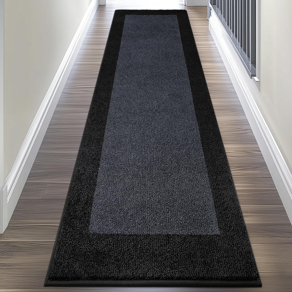 DOMUSTEX kitchen rug 24x96 in roll packing offers easy storage and quick setup.