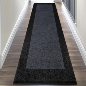 DOMUSTEX kitchen rug 24x96 in roll packing offers easy storage and quick setup.