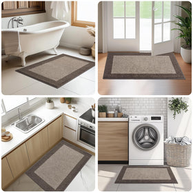 DOMUSTEX low profile rug fits under doors with ease
