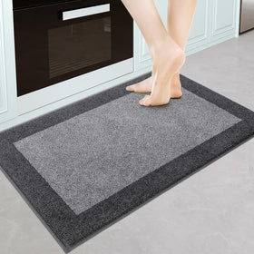 DOMUSTEX machine-washable kitchen rug 24x36 for easy cleaning and daily use.