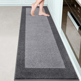 DOMUSTEX machine-washable kitchen rug 24x84 offers soft, durable comfort for busy spaces.