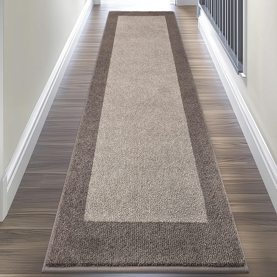 DOMUSTEX machine-washable kitchen rug 24x96 roll packing for easy care