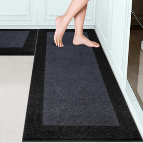 DOMUSTEX main shot of machine washable kitchen rugs showing a clean, durable surface.