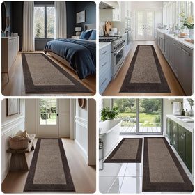 DOMUSTEX machine washable rug easy to care for and color-retains after washing