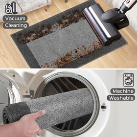 DOMUSTEX versatile rug suited for kitchen, living room, hallway and entryways.