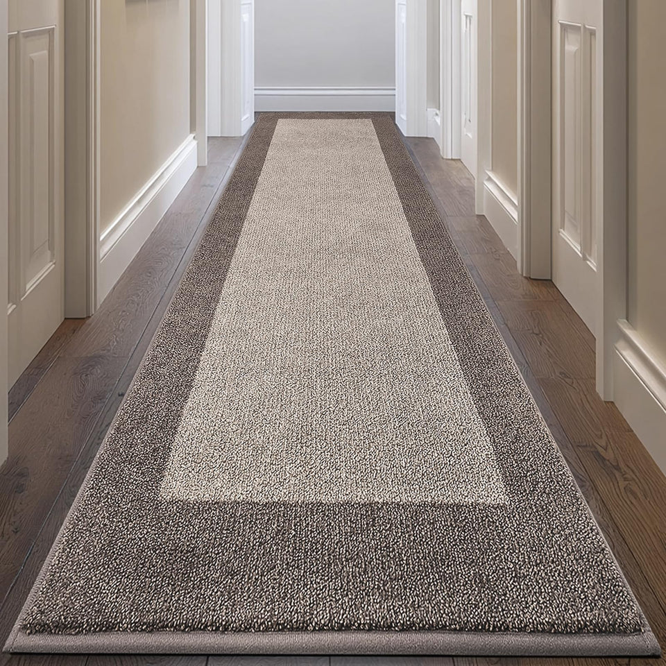 DOMUSTEX runner rug with soft texture for comfortable steps in busy walkways