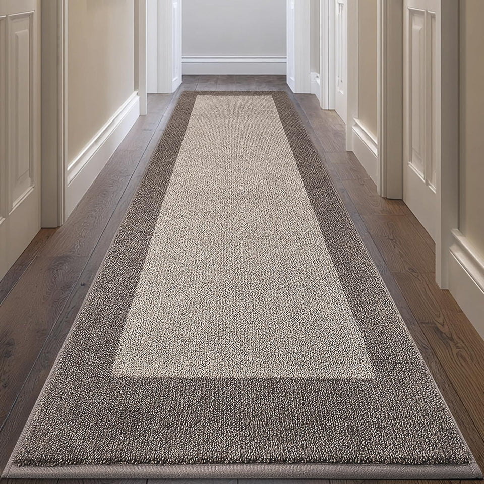 DOMUSTEX runner rug absorbent kitchen mat keeps spills dry and floors protected