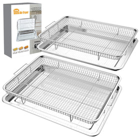 DONGULI air fryer basket-oven large 15.7x11.8 inches for batch cooking.