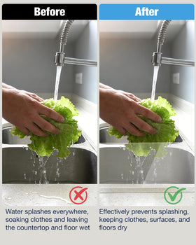 Donkiyana acrylic sink splash guard durable-easy-clean resists stains for daily use.