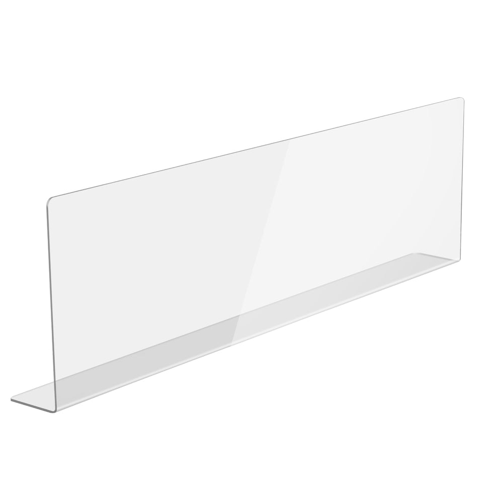 Donkiyana acrylic sink splash guard front view shows clear protection for kitchen surfaces.