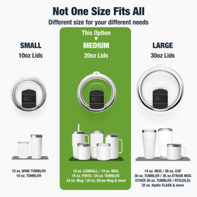 Donkiyana lid supports multiple cup sizes for YETI cups and tumblers