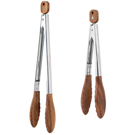 Donxote 12-inch grill tongs for flipping and searing on the barbecue