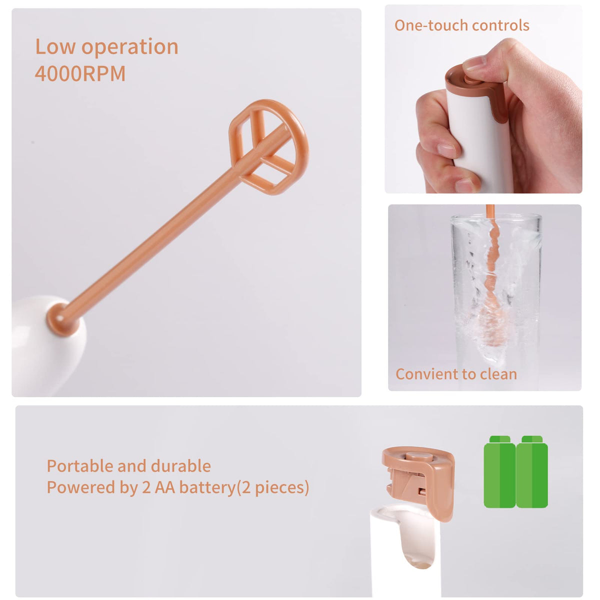 DOOBAANN versatile use with protein powder or milkshake, depicting multi-task kitchen helper.