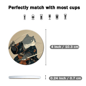 Dooke coasters with cork base protect furniture and prevent scratches.