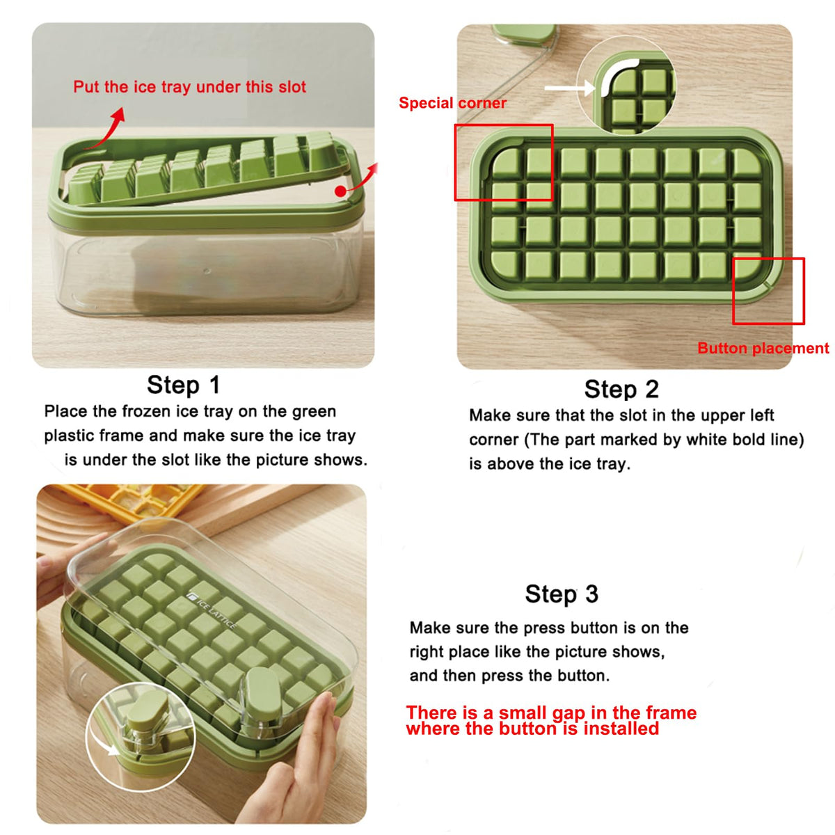 Dooonly purple tray with lid on, preserves flavors and prevents freezer odor.