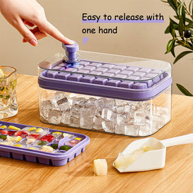 Dooonly release-button mechanism, purple tray, effortless cube release every time.