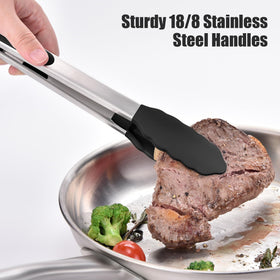 Ergonomic Doosu tongs with soft silicone handles for a comfortable grip