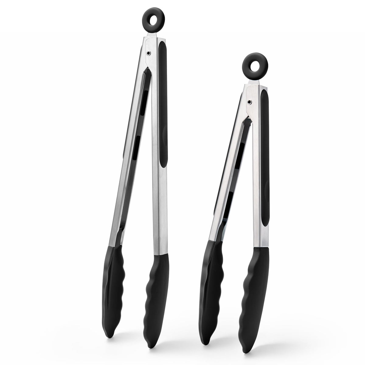 Doosu kitchen tongs showing heat resistant design up to 600°F for grilling and cooking