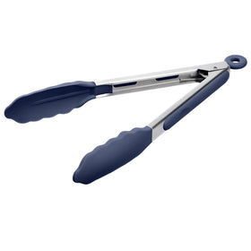 Doosu kitchen tongs with heat resistant silicone tips for safe hot-food handling
