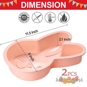 Dootafy easter bunny cake mold presenting ready-to-bake option for celebrations.